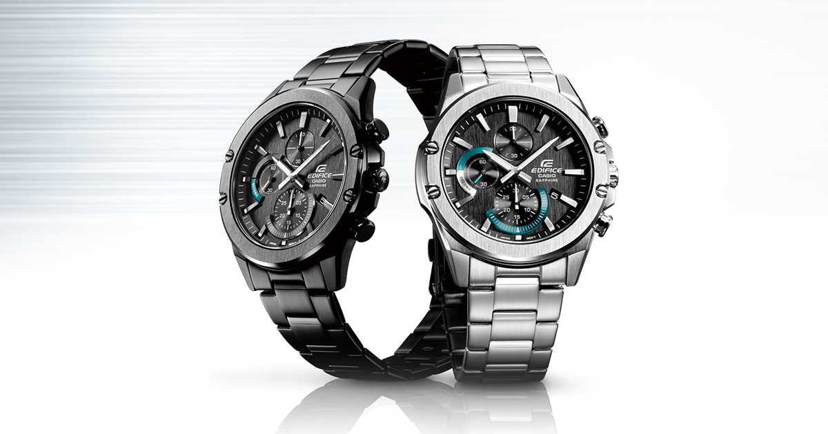 casio edifice chronograph black dial men's watch