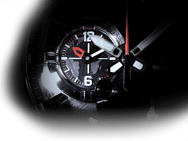 casio analog watch with light